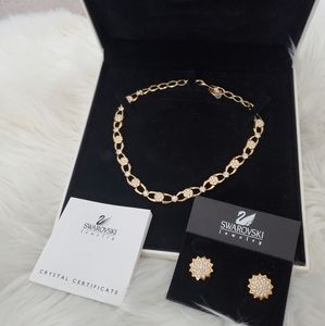 New Swarovski Crystal Necklace and Earrings Set